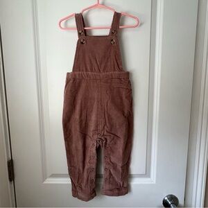 Pehr Dark Pink Corduroy Overalls Size 18-24 months
